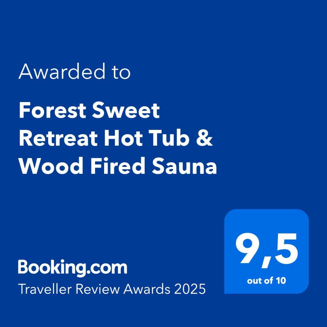 Forest Sweet Retreat Hot Tub & Wood Fired Sauna ユクルーレット エクステリア 写真