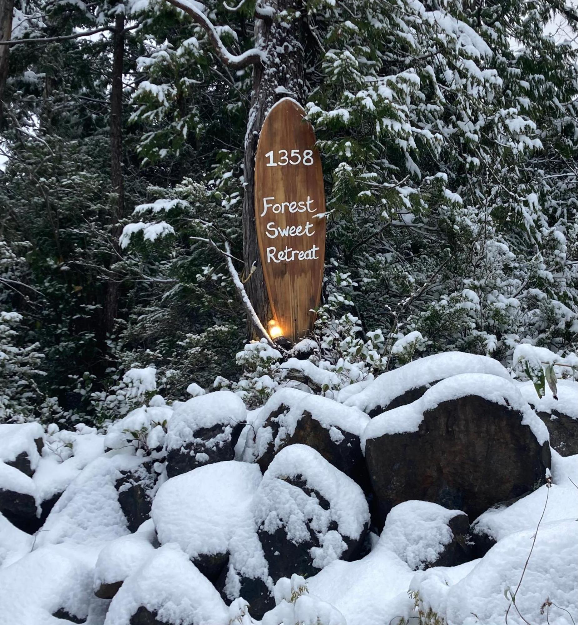 Forest Sweet Retreat Hot Tub & Wood Fired Sauna ユクルーレット エクステリア 写真